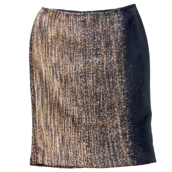 LAFAYETTE 148 New York Women's Multicolor Textured Pencil Skirt Size 8 - Picture 6 of 13